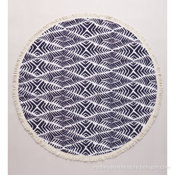 100% Cotton/Microfiber Custom Mandala Beach Round Towel